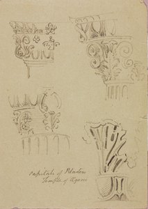 Tempel von Azani, Kapitelle der Pilaster