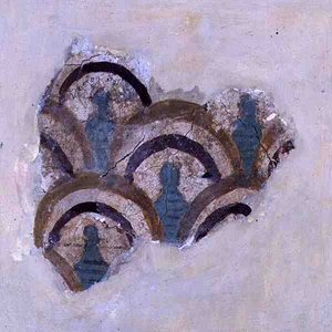Spiralband und Blumen aus Knossos, Kreta, ca. 1500 v. Chr. von Minoan