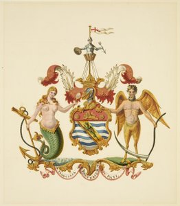 Wappen der Society of Merchant Venturers, ca. 1830