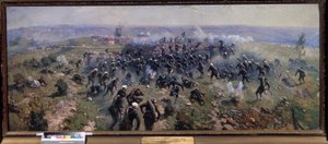 Russisch-Türkischer Krieg: Die Schlacht von Gorni Dubnik am 24. Oktober 1877 von Mitrofan Borisovic Grekov