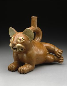 Liegendes Katzengefäß