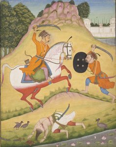 Nata Ragina: Folio aus einer Ragamala-Serie, Girlande der musikalischen Modi von Mohamed