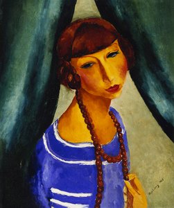 Porträt von Margueritte Gros, Schwägerin des Künstlers von Moise Kisling