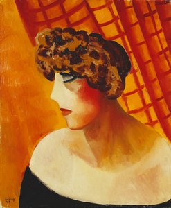 Profil mit blauen Augen von Moise Kisling