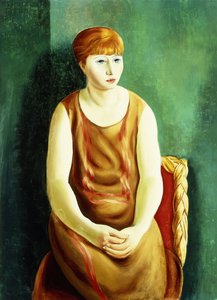 Sitzende Frau