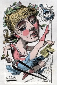 Allegorie der Operette, die Ende des 19. Jahrhunderts in Mode war von Moloch