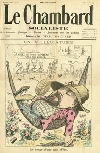 Illustration von Moloch (1849-1909) für das Cover von Le Chambard Socialiste von Moloch