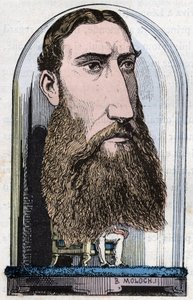 Porträt von Leopold II., König der Belgier (Louis Philippe Marie Victor), Prinz von Belgien, Herzog von Sachsen, Prinz von Sachsen-Coburg-Gotha, Herzog von Brabant von Moloch