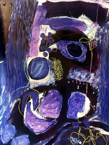 Tief Indigo Ausdruck