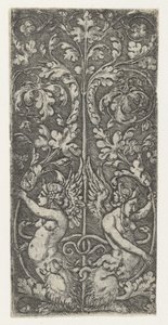 Ornament mit zwei Sphingen