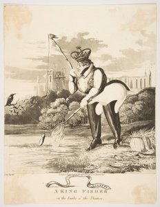 Ein Eisvogel am Ufer der Themse, 1827