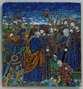 Plakette mit dem Verrat Christi, französisch, 15. Jahrhundert