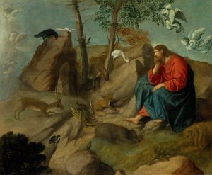 Christus in der Wüste, ca. 1515-20 von Moretto da Brescia