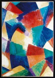 Synchromie in Blau-Violett, Studie