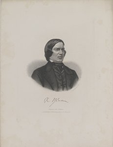 Porträt des Komponisten Robert Schumann von Moritz Laemmel