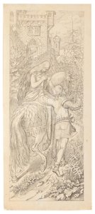 Eine Szene aus dem Märchen Die sieben Raben und ihre treue Schwester, 1830-1831 von Moritz Ludwig von Schwind