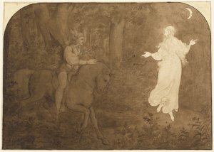 Die Erscheinung im Wald von Moritz Ludwig von Schwind