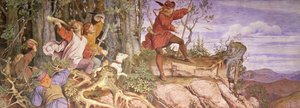 Die Legende von der Gründung der Wartburg: Wartberg, du sollst mir eine Burg sein von Moritz Ludwig von Schwind