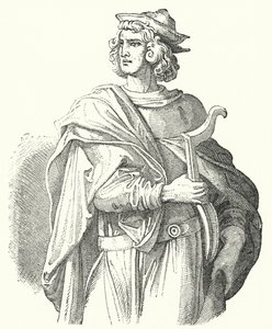 Walther von der Vogelweide, mittelhochdeutscher Lyriker von Moritz Ludwig von Schwind
