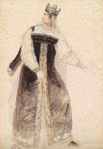 Moritz Michael Daffinger Sophie Schröder in einem Kostüm