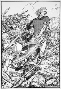 Alfred der Große in der Schlacht von Ashdown von Morris Meredith Williams
