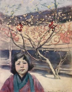 Ein japanisches Mädchen in Pflaumenfarbe, um 1887, 1901 von Mortimer L Menpes