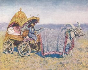Einheimischer Ochsenkarren aus Bikanir, 1903