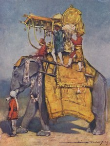 Ein Staatselefant in voller Pracht, 1903 von Mortimer L Menpes
