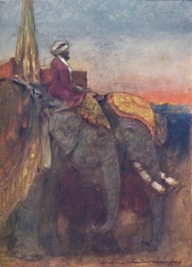 Jaipur-Elefanten von Mortimer L Menpes