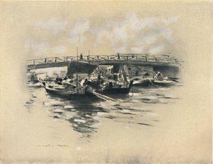 Der Ogara-Fluss in Tokio, 1903 von Mortimer L Menpes