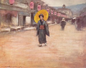 Eine Straße in Kioto, ca. 1887, 1901