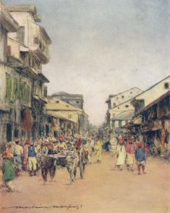 Auf den Straßen von Delhi von Mortimer Ludington Menpes