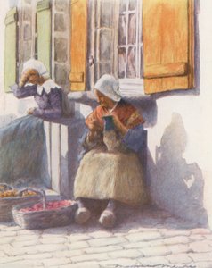 Am Kai von Pont-Aven (Farblithographie)