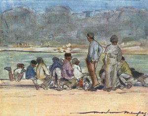 Teich in den Tuilerien von Mortimer Ludington Menpes