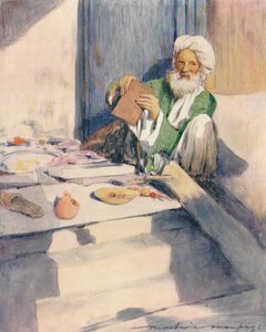 Der Bücherwurm, 1905 von Mortimer Ludington Menpes