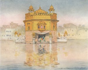 Der Goldene Tempel, Amritsar, 1905 von Mortimer Ludington Menpes