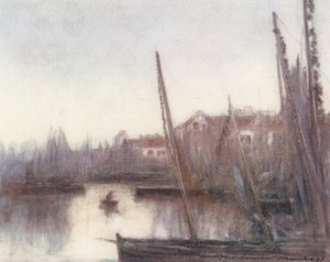 Die Sardinenflotte, Concarneau von Mortimer Ludington Menpes