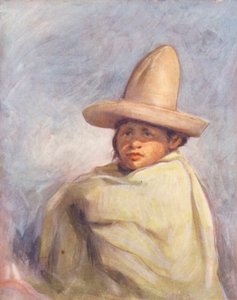 Kinder der Welt: Mexikanisch, in Puebla (Farblithografie)