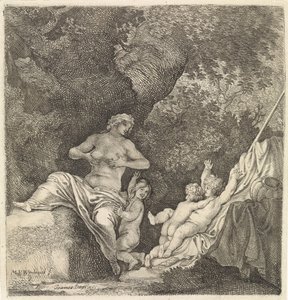Frau mit drei Kindern von Moyses van Wtenbrouck