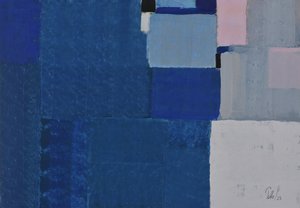 Blaue abstrakte Blöcke von Mr PETTO