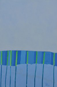 Moderne Blau-Grün-Streifen