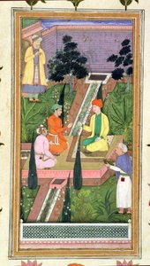 Wassergärten, aus dem Clive-Album von Mughal School
