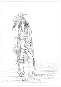 Irokesenkrieger, 1841 von Myers and Co