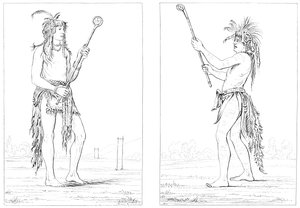 Sioux-Ballspieler, 1841