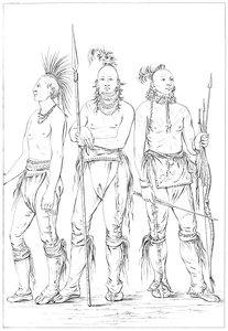 Drei Osage-Krieger, 1841