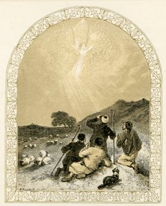 Engel erscheint den Hirten - Bibel von Myles Birket Foster
