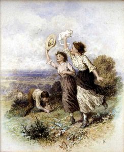 Schmetterlinge fangen von Myles Birket Foster