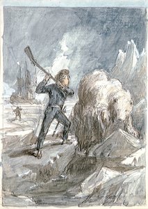 Nelson begegnet einem Bären von Myles Birket Foster