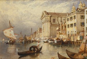Die Kirche Santa Maria del Rosario oder der Gesuati, Venedig von Myles Birket Foster