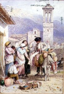 Der Hausierer von Myles Birket Foster